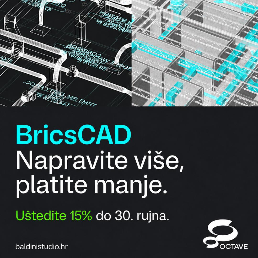 BricsCAD akcija: 15 % popusta na nove pojedinačne licence
