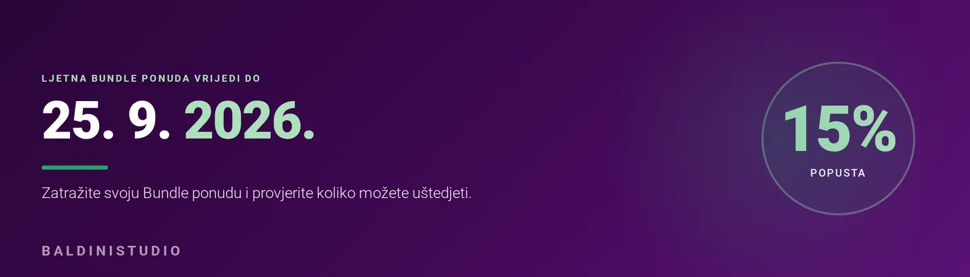 Ljetna Bundle ponuda Baldinistudio vrijedi do 25. rujna 2026.