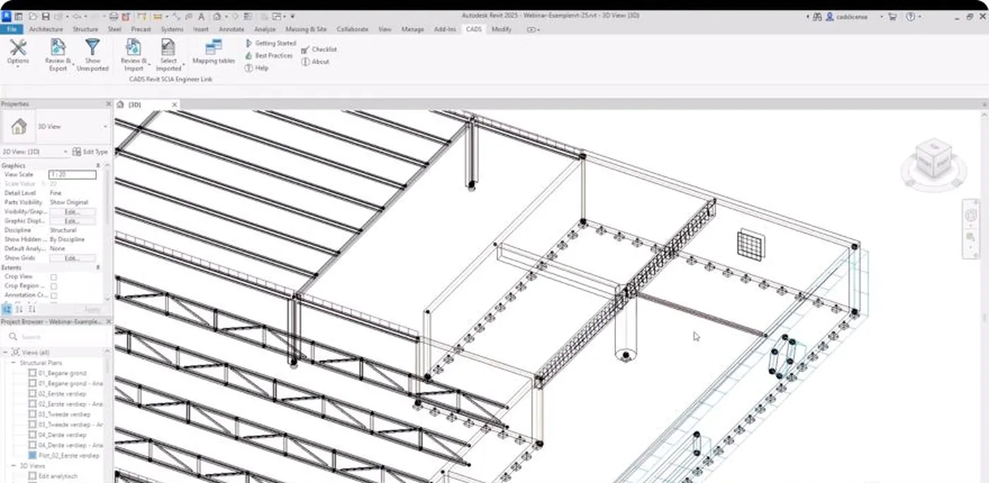 Armatura prenesena iz SCIA Engineer-a natrag u Revit